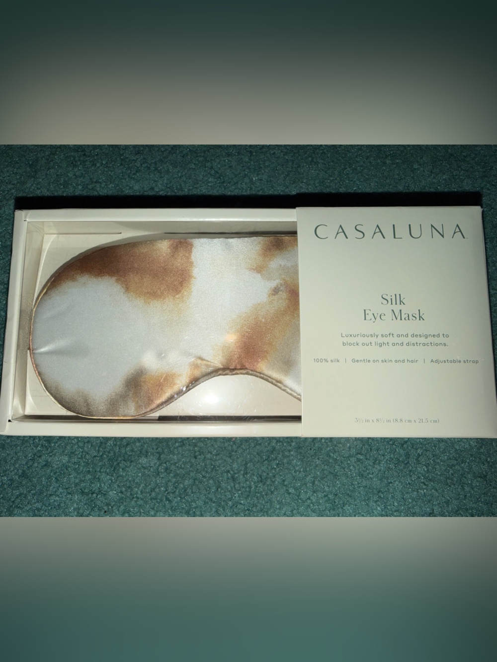Casaluna Silk Cream Colored Eye Mask
